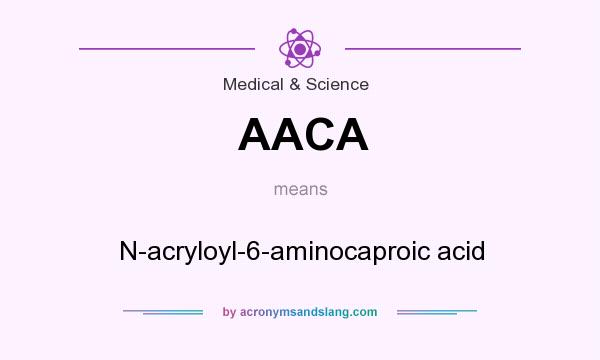 What does AACA mean? It stands for N-acryloyl-6-aminocaproic acid