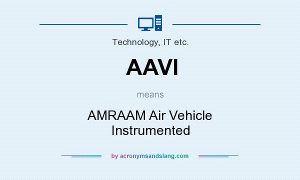 What does AAVI mean? It stands for AMRAAM Air Vehicle Instrumented
