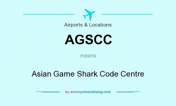 What does AGSCC mean? It stands for Asian Game Shark Code Centre