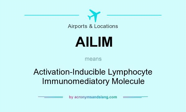 What does AILIM mean? It stands for Activation-Inducible Lymphocyte Immunomediatory Molecule