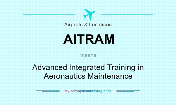 What does AITRAM mean? It stands for Advanced Integrated Training in Aeronautics Maintenance