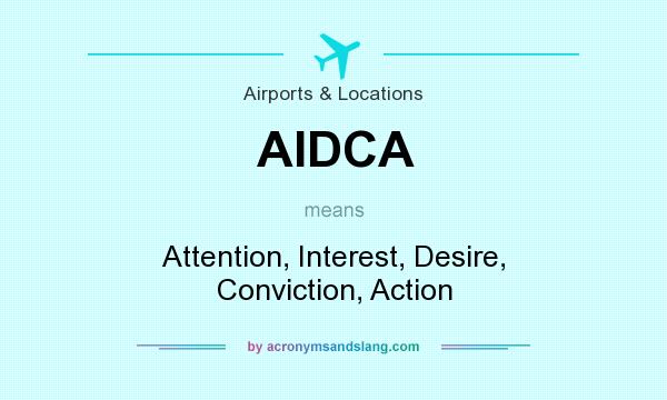 What does AIDCA mean? It stands for Attention, Interest, Desire, Conviction, Action