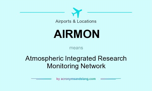 What does AIRMON mean? It stands for Atmospheric Integrated Research Monitoring Network