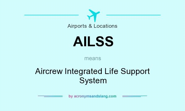 What does AILSS mean? It stands for Aircrew Integrated Life Support System