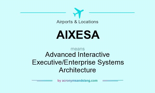 What does AIXESA mean? It stands for Advanced Interactive Executive/Enterprise Systems Architecture