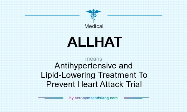 What does ALLHAT mean? It stands for Antihypertensive and Lipid-Lowering Treatment To Prevent Heart Attack Trial