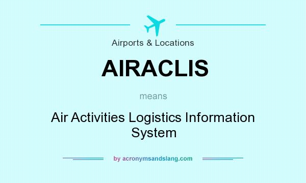 What does AIRACLIS mean? It stands for Air Activities Logistics Information System