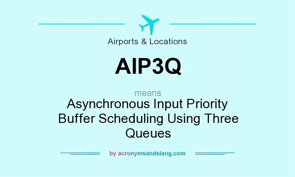 What does AIP3Q mean? It stands for Asynchronous Input Priority Buffer Scheduling Using Three Queues