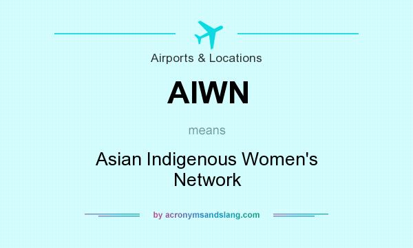 What does AIWN mean? It stands for Asian Indigenous Women`s Network