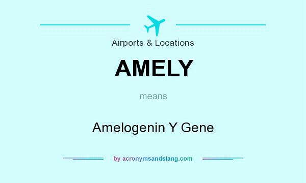 What does AMELY mean? It stands for Amelogenin Y Gene