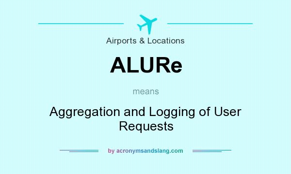 What does ALURe mean? It stands for Aggregation and Logging of User Requests