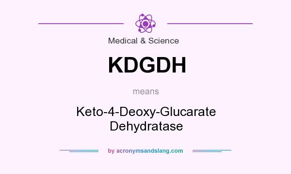 What does KDGDH mean? It stands for Keto-4-Deoxy-Glucarate Dehydratase