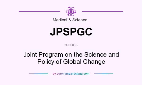 What does JPSPGC mean? It stands for Joint Program on the Science and Policy of Global Change