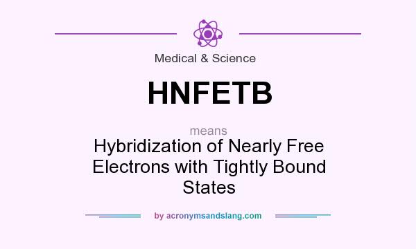 What does HNFETB mean? It stands for Hybridization of Nearly Free Electrons with Tightly Bound States
