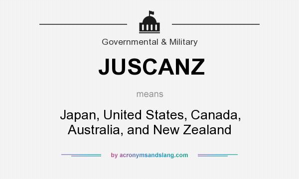 What does JUSCANZ mean? It stands for Japan, United States, Canada, Australia, and New Zealand
