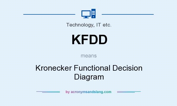 What does KFDD mean? It stands for Kronecker Functional Decision Diagram