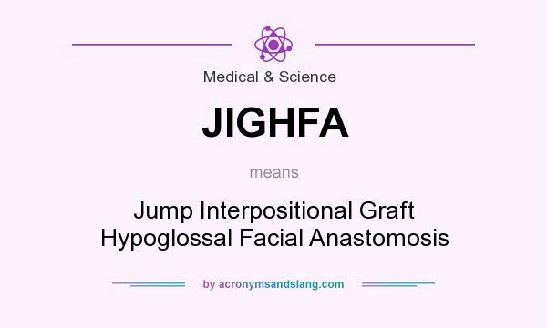 What does JIGHFA mean? It stands for Jump Interpositional Graft Hypoglossal Facial Anastomosis