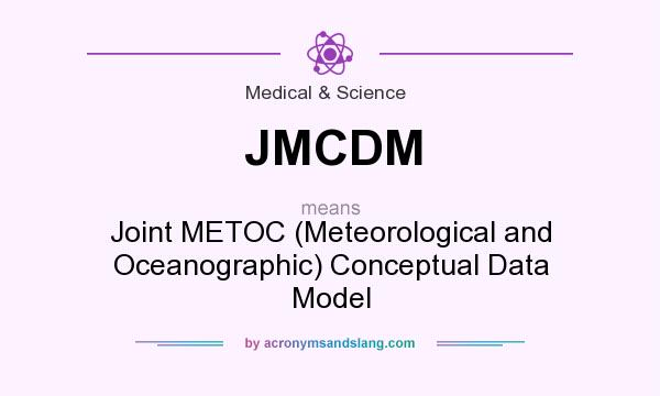 What does JMCDM mean? It stands for Joint METOC (Meteorological and Oceanographic) Conceptual Data Model