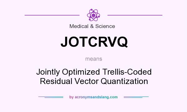 What does JOTCRVQ mean? It stands for Jointly Optimized Trellis-Coded Residual Vector Quantization
