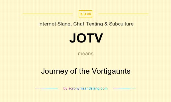 What does JOTV mean? It stands for Journey of the Vortigaunts