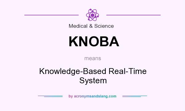 What does KNOBA mean? It stands for Knowledge-Based Real-Time System