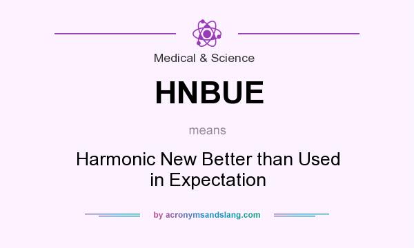 What does HNBUE mean? It stands for Harmonic New Better than Used in Expectation