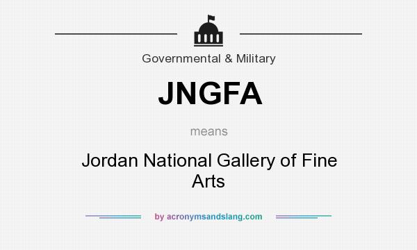 What does JNGFA mean? It stands for Jordan National Gallery of Fine Arts