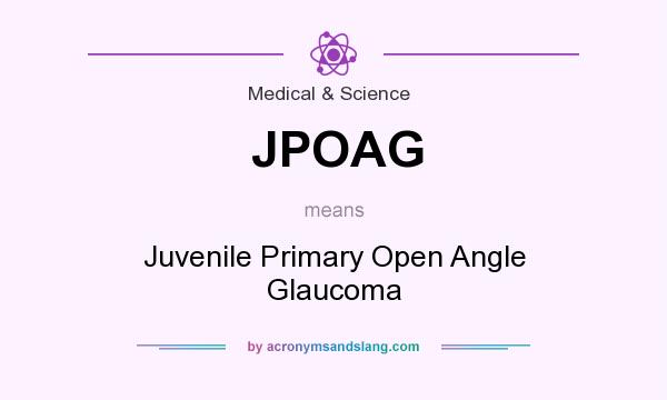 What does JPOAG mean? It stands for Juvenile Primary Open Angle Glaucoma
