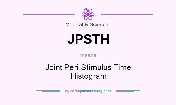 What does JPSTH mean? It stands for Joint Peri-Stimulus Time Histogram