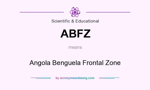 What does ABFZ mean? It stands for Angola Benguela Frontal Zone