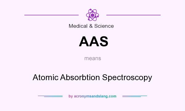 What does AAS mean? It stands for Atomic Absorbtion Spectroscopy