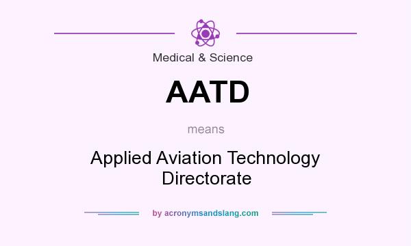 What does AATD mean? It stands for Applied Aviation Technology Directorate
