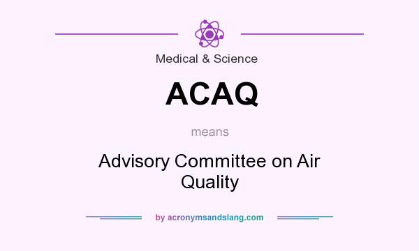 What does ACAQ mean? It stands for Advisory Committee on Air Quality