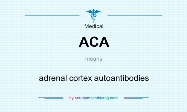 What does ACA mean? It stands for adrenal cortex autoantibodies
