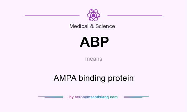 What does ABP mean? It stands for AMPA binding protein