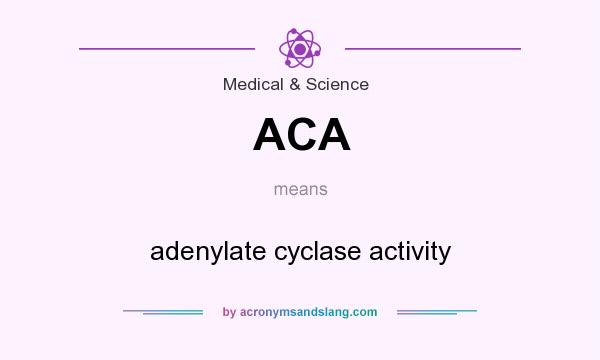 What does ACA mean? It stands for adenylate cyclase activity