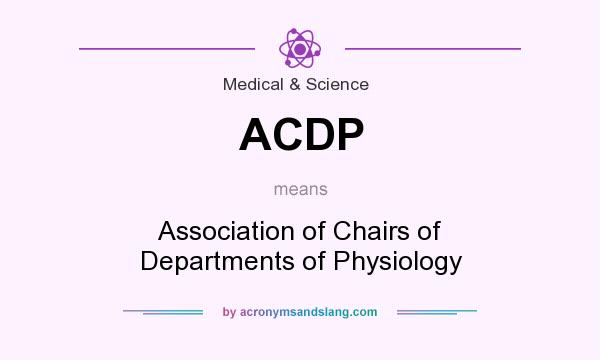 What does ACDP mean? It stands for Association of Chairs of Departments of Physiology