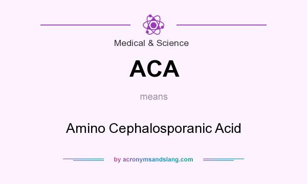 What does ACA mean? It stands for Amino Cephalosporanic Acid
