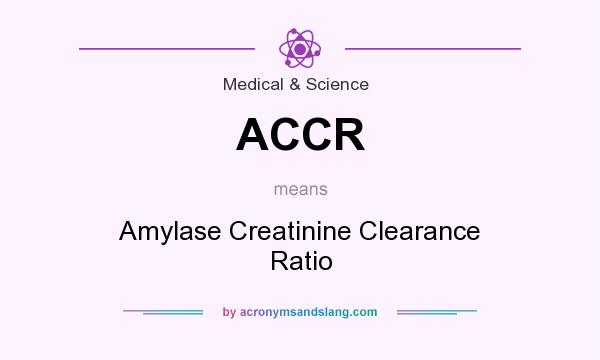 What does ACCR mean? It stands for Amylase Creatinine Clearance Ratio