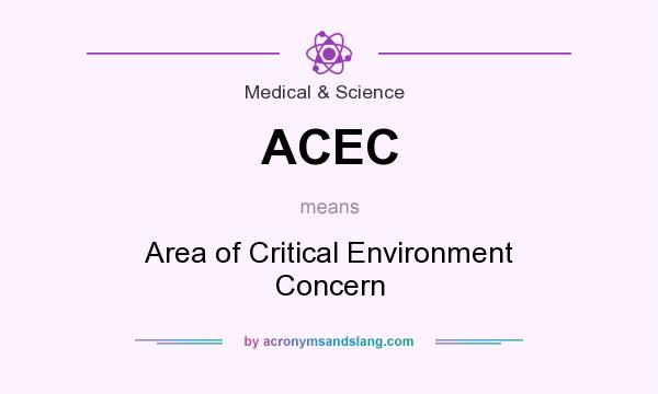 What does ACEC mean? It stands for Area of Critical Environment Concern