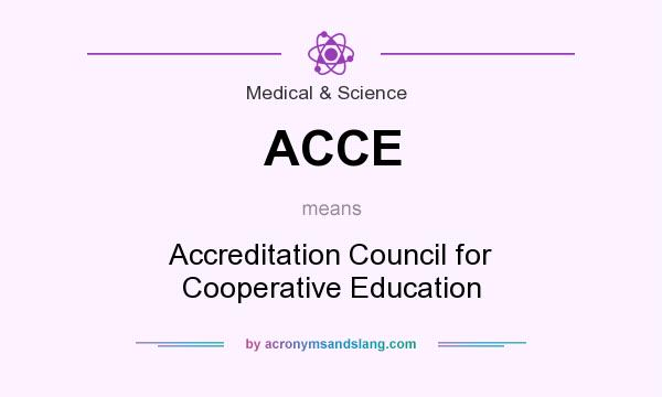 What does ACCE mean? It stands for Accreditation Council for Cooperative Education