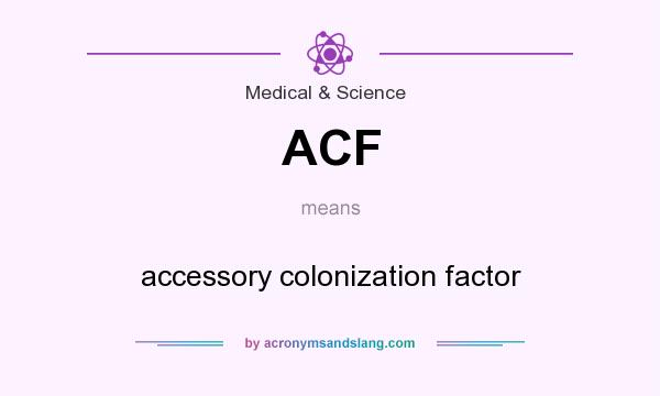 What does ACF mean? It stands for accessory colonization factor