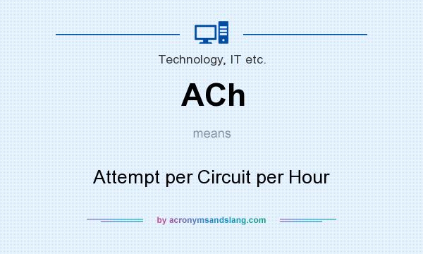 What does ACh mean? It stands for Attempt per Circuit per Hour