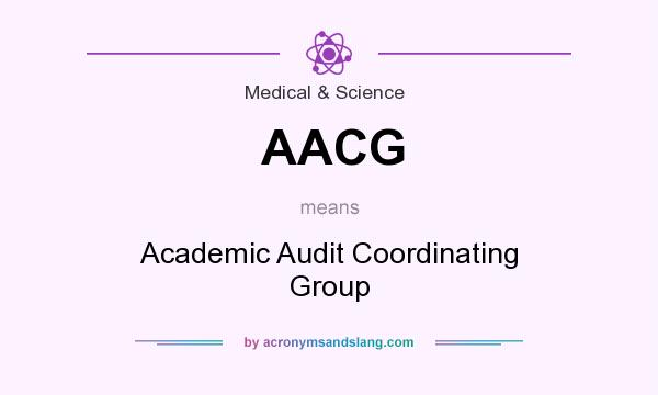 What does AACG mean? It stands for Academic Audit Coordinating Group