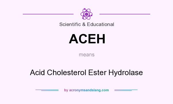 What does ACEH mean? It stands for Acid Cholesterol Ester Hydrolase