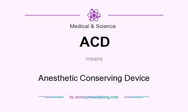 What does ACD mean? It stands for Anesthetic Conserving Device