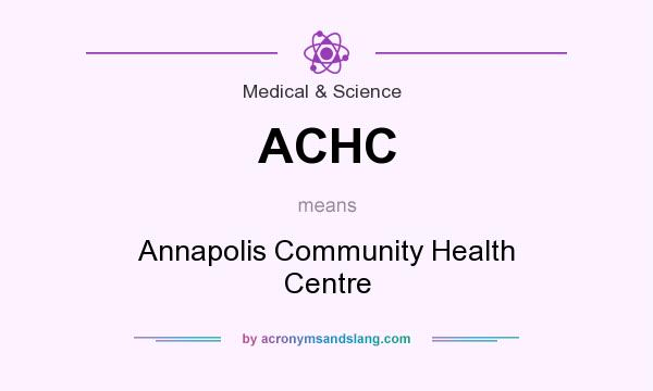 What does ACHC mean? It stands for Annapolis Community Health Centre