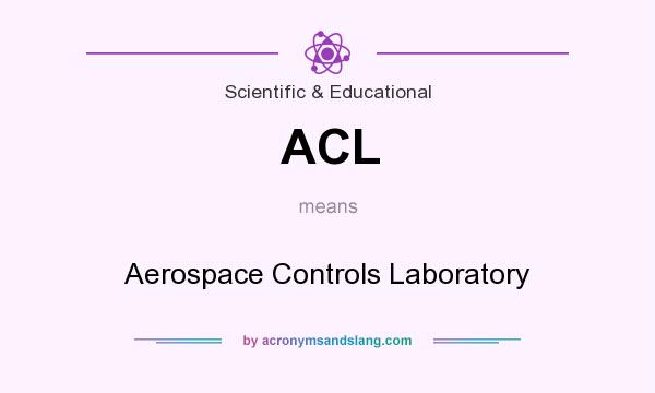 What does ACL mean? It stands for Aerospace Controls Laboratory