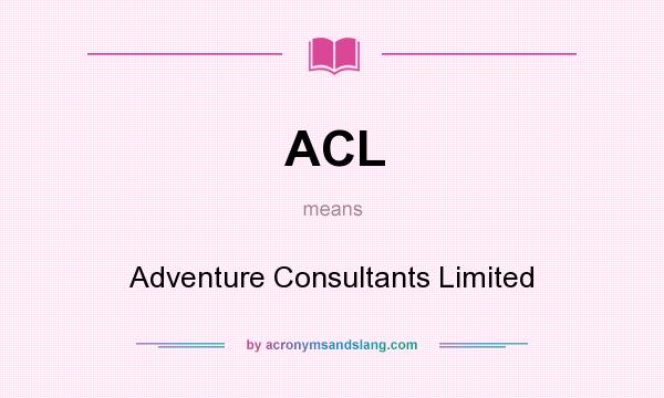 What does ACL mean? It stands for Adventure Consultants Limited