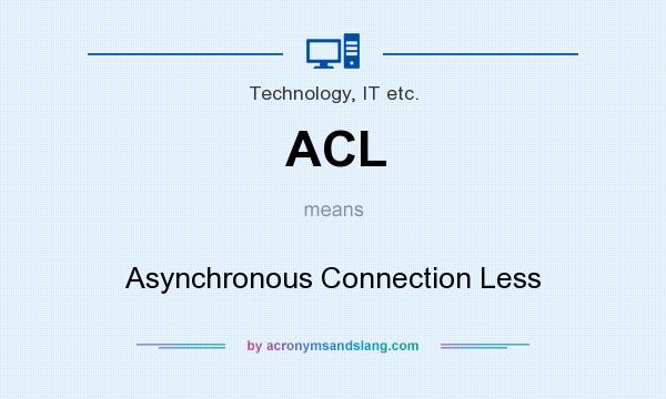 What does ACL mean? It stands for Asynchronous Connection Less